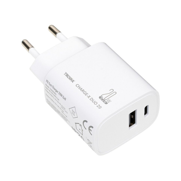 TROIKA® Ladestecker "CHARGE-X DUO 20"