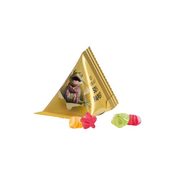Fruchtgummi Tetraeder Sterne