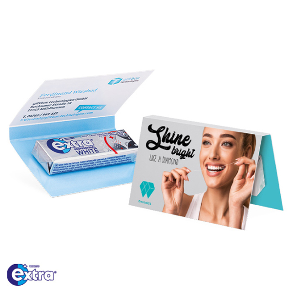 Werbekarte mit Extra Professional Kaugummi