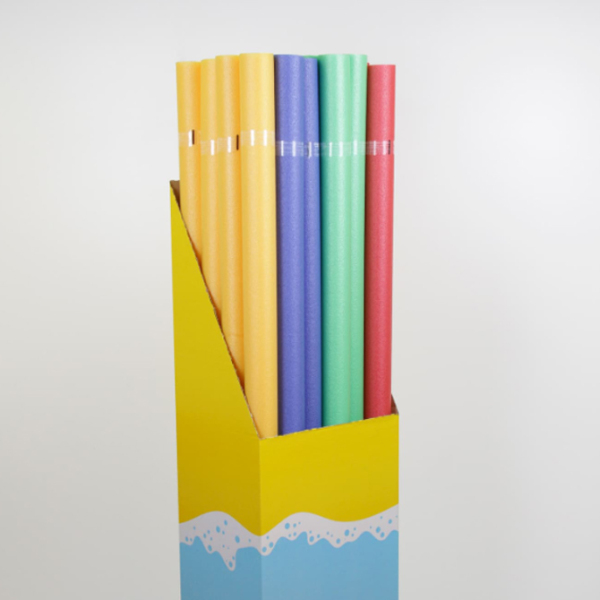 Schwimmnudel mit Werbebotschaft