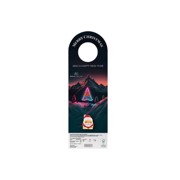 Werbeanhänger Weihnachtsmann