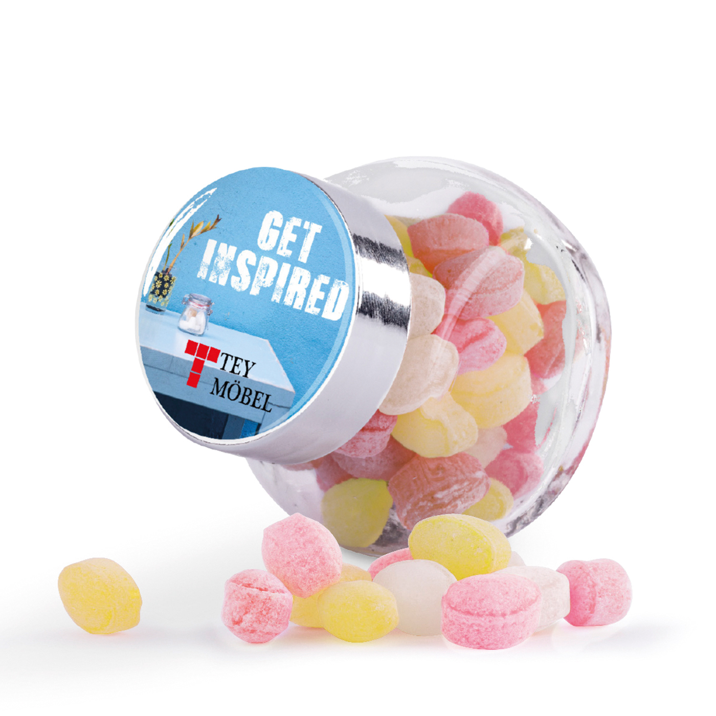 Bonbonglas Mini Schuelbe Promotion Service GmbH Werbeartikel