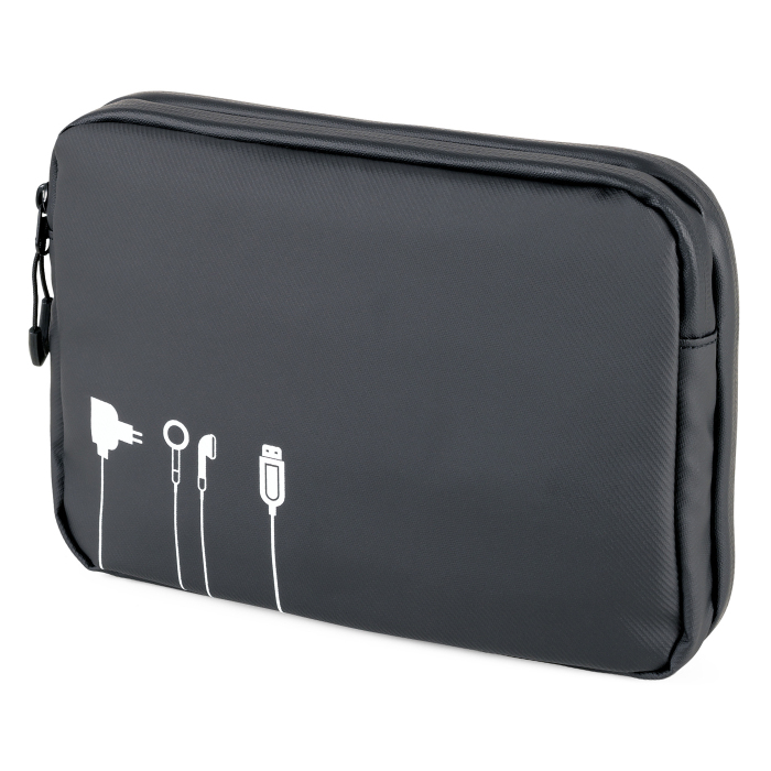 TROIKA Kabeltasche "Black Tech Pouch"