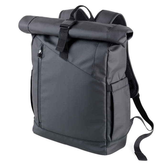 TROIKA Rucksack "Black Roll Top"