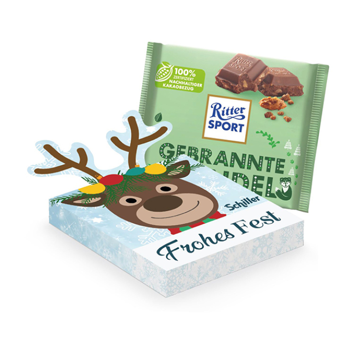 Schokotafel Ritter SPORT „Rentier“