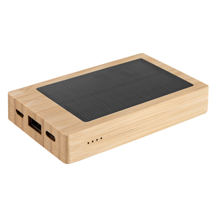 Solar-Powerbank „Bamboo" 5.000 mAh