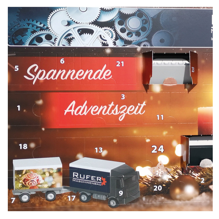 Adventskalender Bausatz "LKW" mit Anhänger