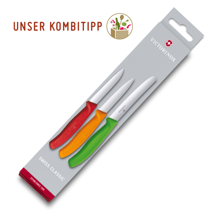 VICTORINOX Gemüsemesser-Set, 3-teilig "Swiss Classic"