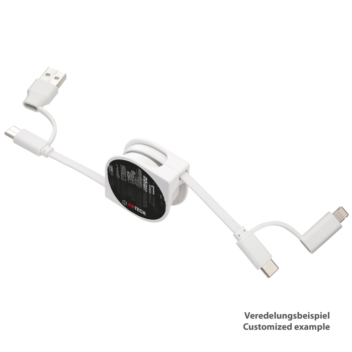 Ladekabel 6-in-1 mit Aufroller