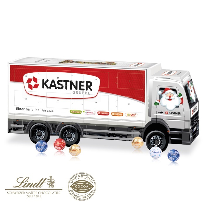 LINDT 3D Adventskalender "LKW" Organic