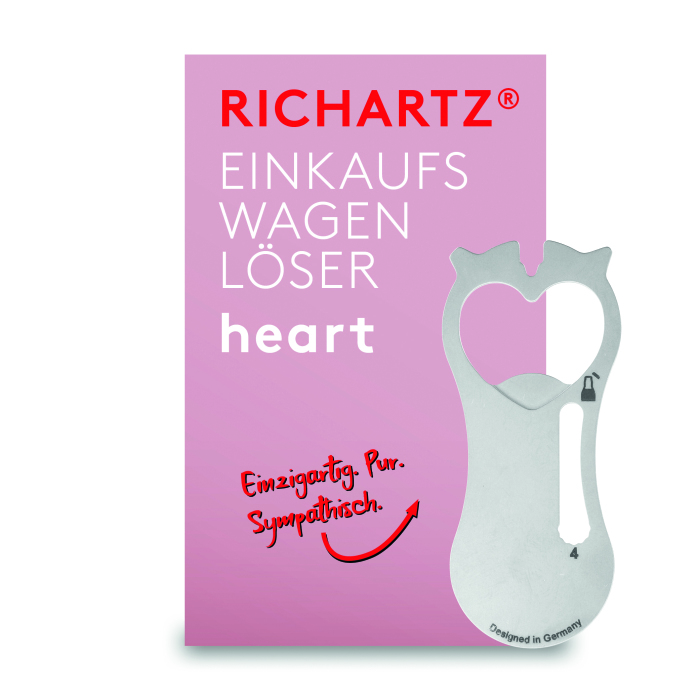 RICHARTZ Einkaufswagenlöser "Heart"