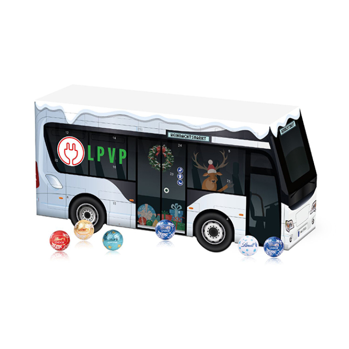 3D Adventskalender Lindt „Bus“