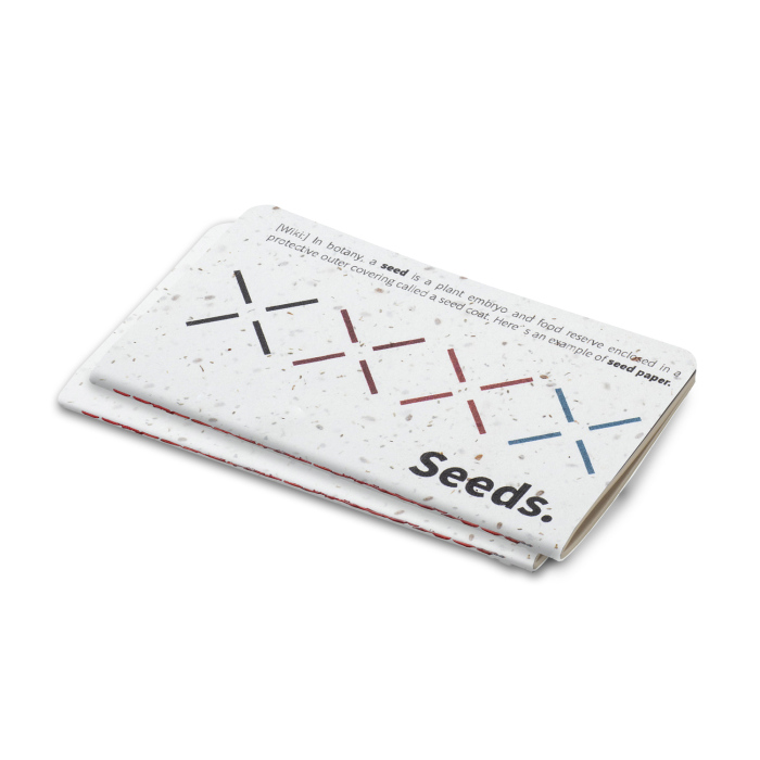 Genähtes Notizheft "Seeds Pocket"