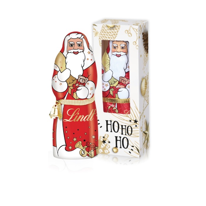 LINDT Weihnachtsmann mit Glöckchen, 70g