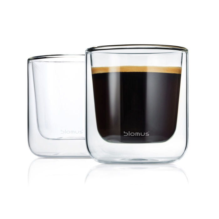 BLOMUS Kaffee-Gläser-Set "Nero" 0,2 L