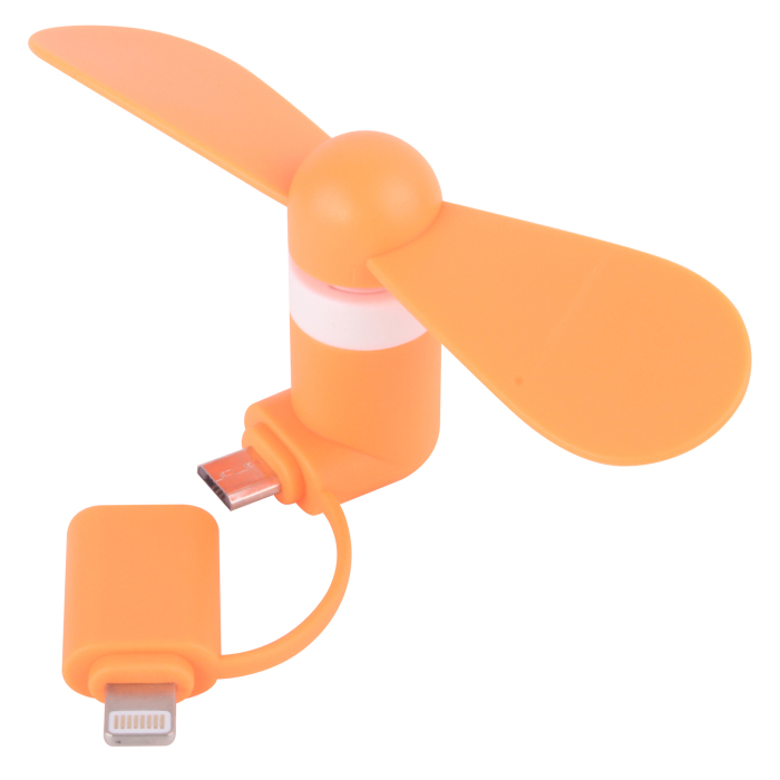 Ventilator mit Lightning (Apple) und Type C USB Anschluss