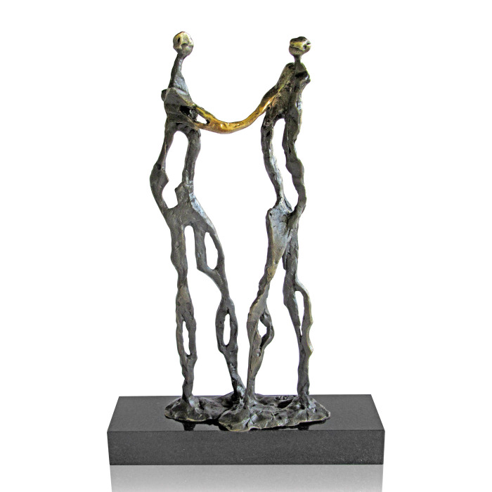 ARTIHOVE Skulptur "Ein Händedruck von Gold"