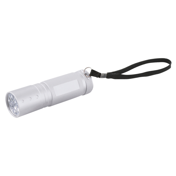 LED-Taschenlampe "Metal Basic", weiß