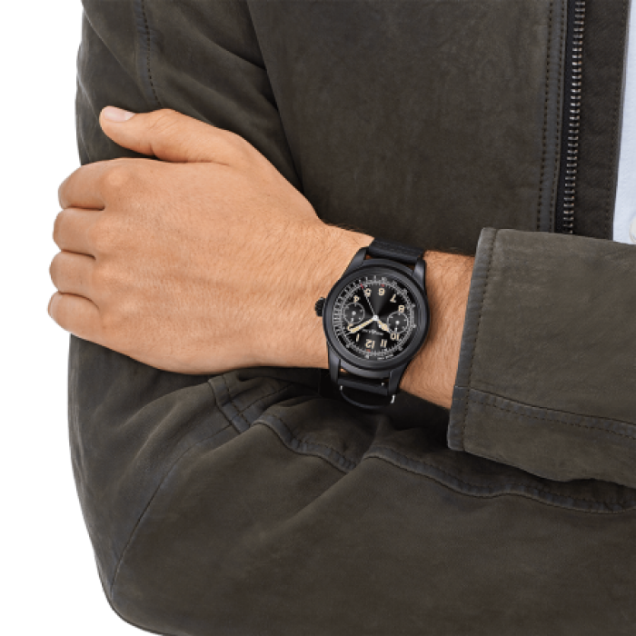 Montblanc Summit Smartwatch - schwarzes Edelstahlgehäuse mit schwarzem Kautschukarmband