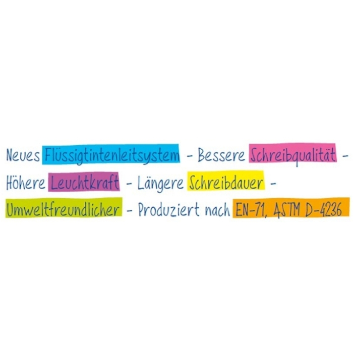 Textmarker mit Flüssigtintenleitsystem